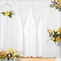 Eternal Beauty White Sequin Backdrop Curtains, 4 Panels 2x8FT | 3mm Sparkle by EternalBeauty