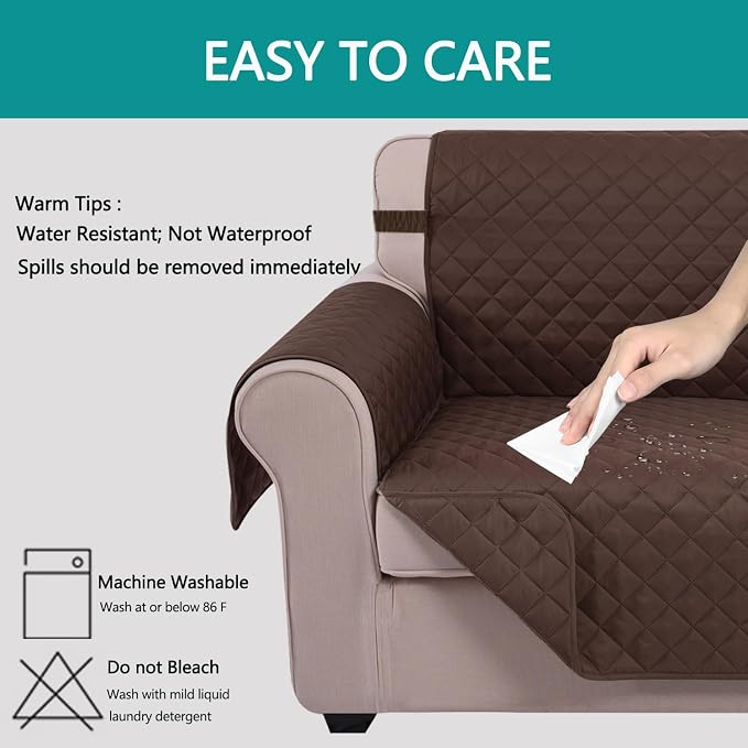 U-NICE HOME Large Sofa Cover Reversible Couch Cover - Image 5
