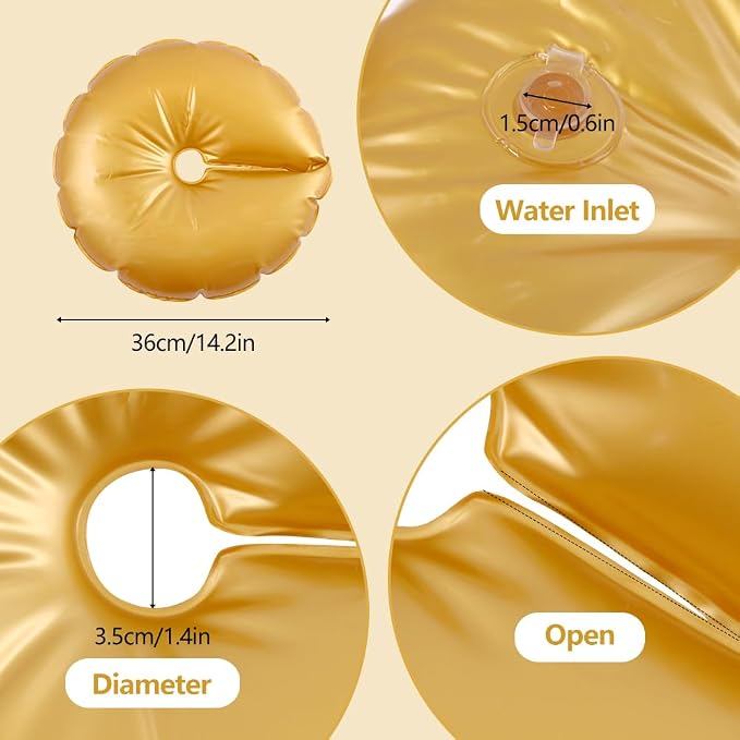 8 Pack Golden Water Bag for Wedding Arch Stands, Heavy Duty Water-Filled Base - Image 3