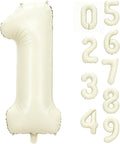 40 Inch Beige Number 1 Foil Balloon by Unknown