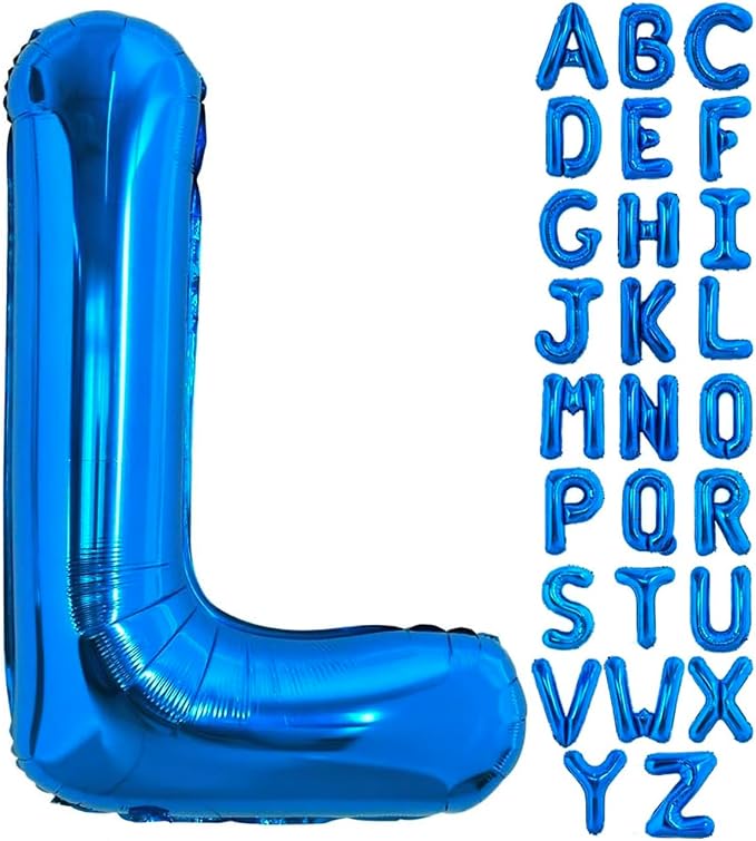 Blue Letter L Balloon, L Balloons Letter by BBPOOL