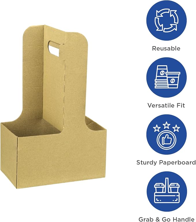 Karat Paperboard Drink Carrier - Image 2