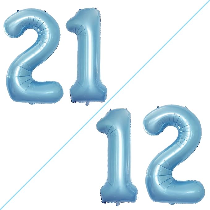 Number 12 Balloons for 12th Birthday Sweet 12 Party Decorations, 42 Inch Jumbo by GOER