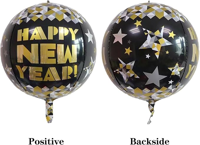 22 Inch Happy New Year Mylar Balloons - Image 6
