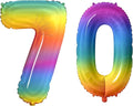 Number 70 Balloons for 70th Birthday Party Decorations, 0-100 Large No.70 by Joycard