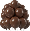 Jobkoo Brown Balloons 12 Inch, Dark Brown Coffee Neutral Latex Balloon | Matte by Jobkoo