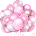 Pink Balloons for Birthday Party Decorations- 12 Inch Different Shades of Pink by Kiwayo