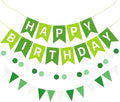 Green Happy Birthday Banner, Happy Birthday Decorations Hanging Birthday Sign by Unknown