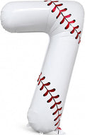 40 Inch Baseball Number 7 Foil Balloon, Baseball Birthday Decorations, Sport by Lcoor