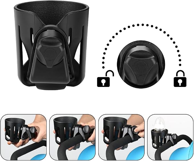 Accmor Stroller Cup Holder, Walker Wheelchair Bike Drinks Holder | Universal - Image 4