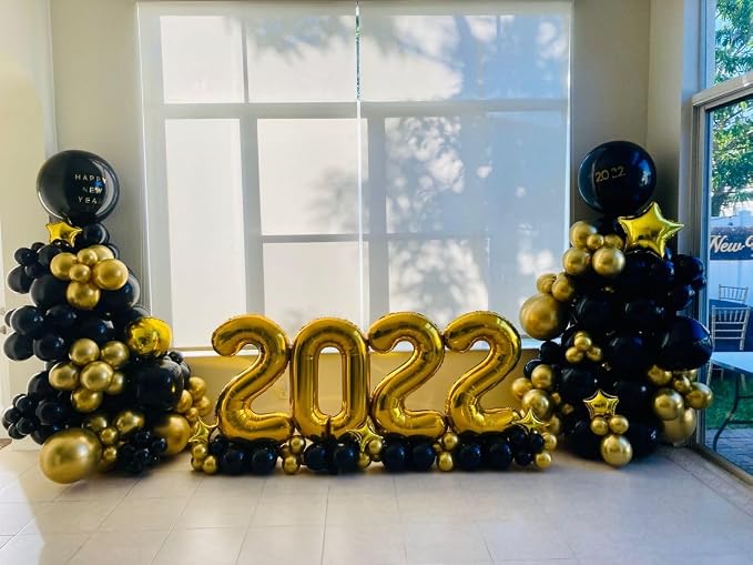 2 Balloon Numbers Birthday Decorations, 40In Gold Balloons - Image 4