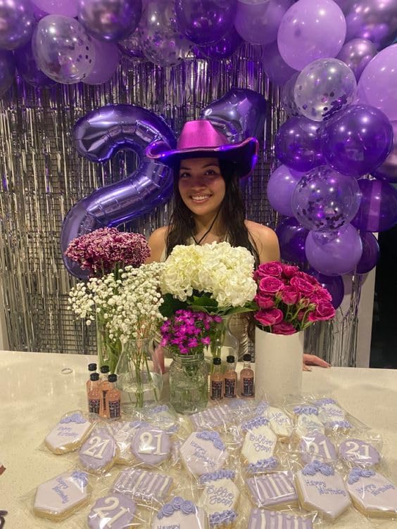 40 Inch Purple Number 3 Balloon Birthday Party Decorations - Image 7