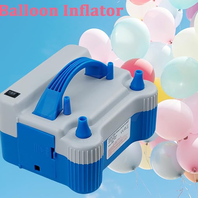 Portable Balloon Pump, 700W 110V Strong Electric Air Blower, Dual Nozzle - Image 4