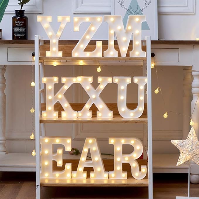MUMUXI Marquee Light Up Letters | Large Light Up Numbers | Battery Powered and Bright with Every Letter of The Alphabet | for Wedding, Birthday, Party, Celebration, Christmas or Home Decoration (Z)