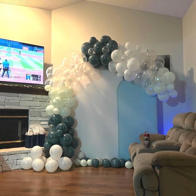 Under The Sea Balloons, Baby Light Green Sand White Latex Balloon - Image 8