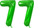 Number 77 Balloons for 77th Birthday Party Decorations, 0-100 Large No.77 by Joycard