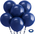Bezente Navy Blue Balloons 18 Inch 30 Pack Latex Large Thick | Blue Big Round by Bezente