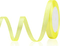 Yellow Ribbon for Gift Wrapping 3/8 in 25 Yards Satin Ribbon Lemon Yellow by OALCQ