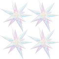 Iridescent Explosion Star Holographic Balloons Star Burst Sparkly Balloons by Enimapod