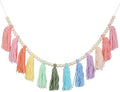Cotton Tassel Garland Banner Colorful Birthday Decor Party Backdrop Christmas by XMGZQ