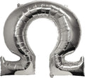 Omega - Greek Letter Balloon - Large 33" x 30" Silver Foil Balloon by SororityShop