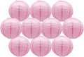 Pink Paper Lanterns Hanging Chinese Round Lanterns by BARTHEW