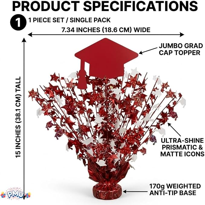 PMU 12 Pcs Graduation Centerpieces - Image 7