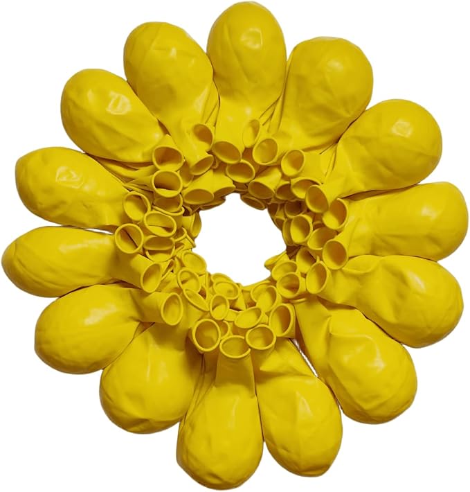 90 Pack Yellow Balloons 18 inch Yellow Latex Big Balloons by ZWZLIULIAN