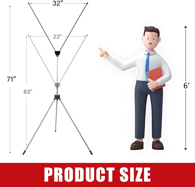 Custom Banner with X Stand 32" X 71", Banners and Signs Customize, Portable - Image 7