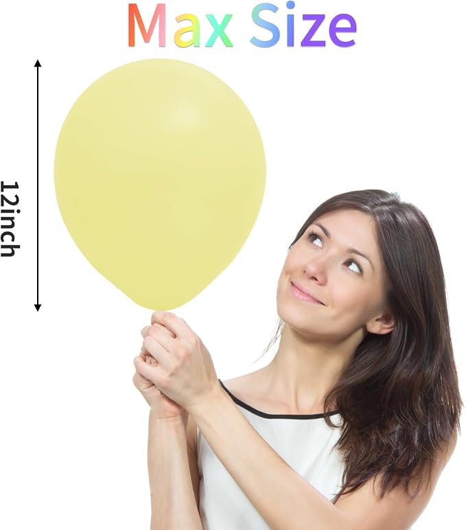 RUBFAC Pastel Balloons 120pcs 12 Inches Multicolor Macaron Balloons - Image 4