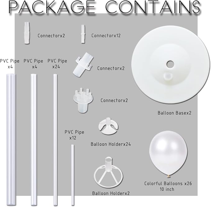 Lavender Balloons Column Kit for Floor or Table - Image 2