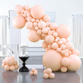 PartyWoo Pastel Orange Balloons 127pcs Light Pale Orange Peach Color | by PartyWoo