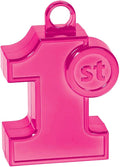 1st Birthday Balloon Weight | Pink | Party Decor by AmscanPartySupplies