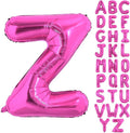 Hot Pink Letter Z Balloons, Z Letter Balloon 40 Inch Foil Z Balloon | Hot Pink by BBPOOL