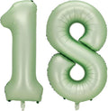 Sage Green Number 18 Balloon, 18 Balloon by BBPOOL