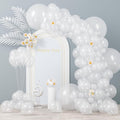 Voircoloria 130pcs Clear Balloons Garland Arch Kit, 18 12 10 5 Inch | by Voircoloria