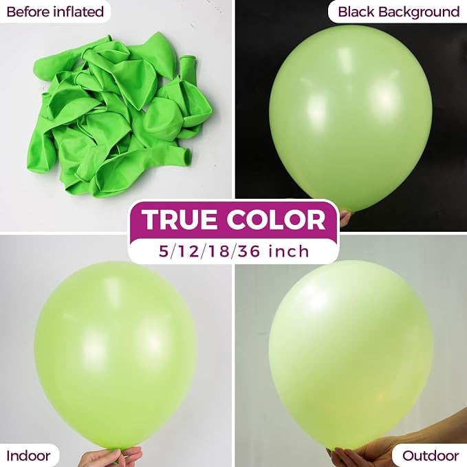 Bezente Lime Green Balloons 18 Inch- 30 Pack Large Thick Green Balloons Big - Image 2