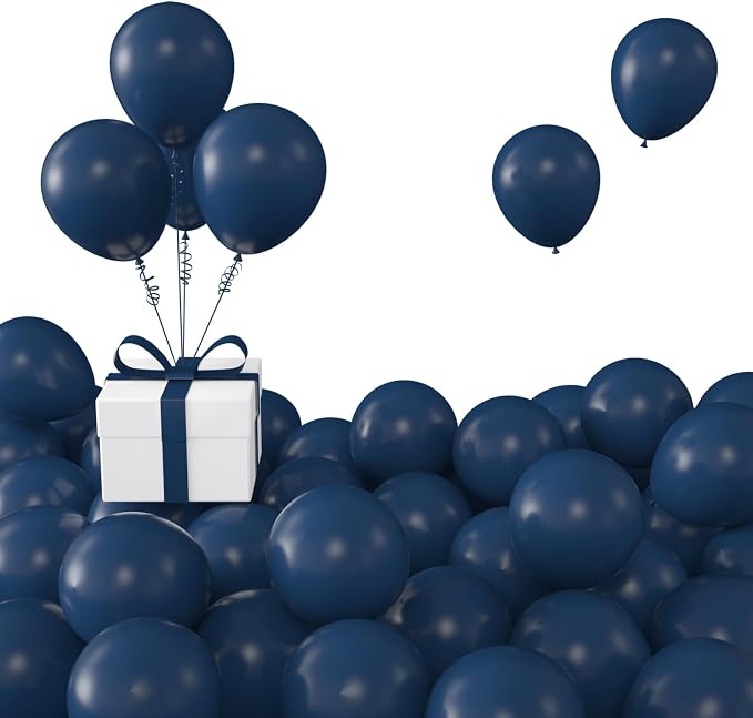 Navy Blue Balloons, Birthday Decoration, Wedding Party, Baby Shower Decorations by KALOR
