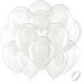 Bezente Clear Balloons Latex Round Helium Party Balloons 100 Pack 12 inch | by Bezente
