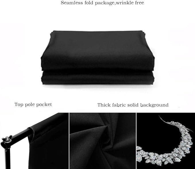 Black Backdrop for Photography Portrait Background Screen for Photo Backdrop - Image 6