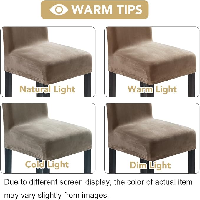 H.VERSAILTEX Dining Chair Covers Stretch - Image 3