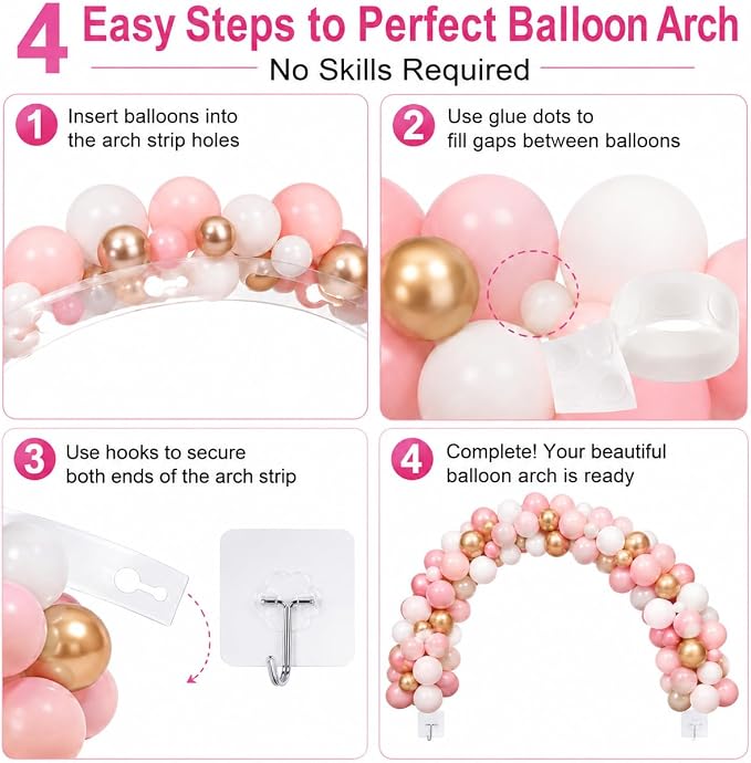 Balloon Arch Strip Kit, 98.4ft Balloon Garland Tape - Image 3