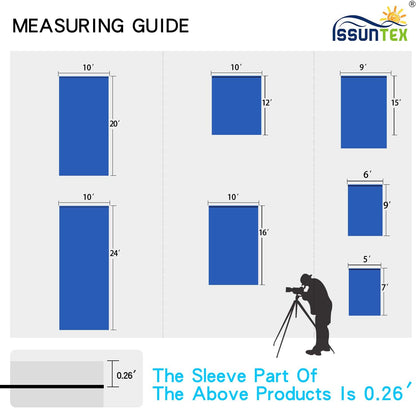 ISSUNTEX 5X7 ft Background Muslin Backdrop, Photo Studio, Collapsible High Density Screen for Video Photography and Television-Blue