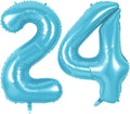 Number 24 Balloons for 24th Birthday Party Decorations, 0-100 Large No.24 by Joycard
