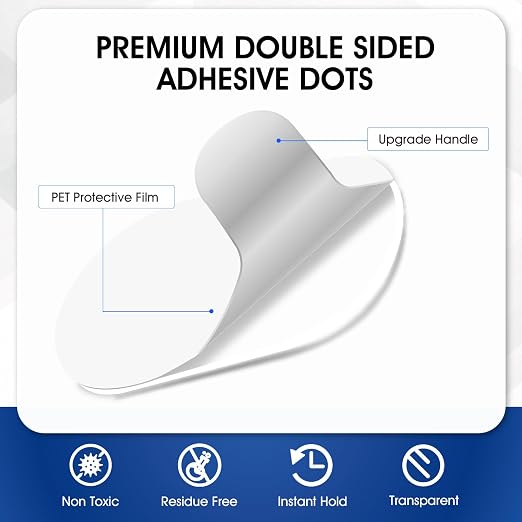 AROIC 1000 Pcs Double Sided Sticky Dots, Strong Adhesive Gel Double Sided Tape - Image 3