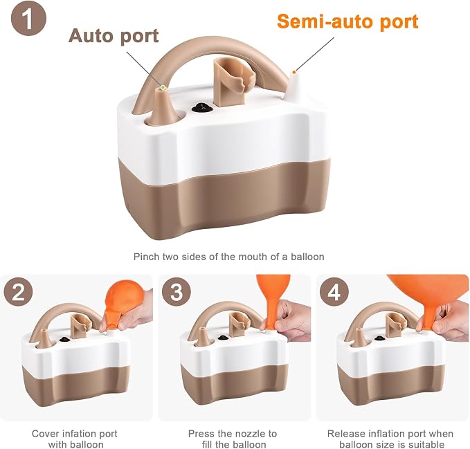 Portable Electric Balloon Pump, Super Fast Powerful Air Inflator - Image 3