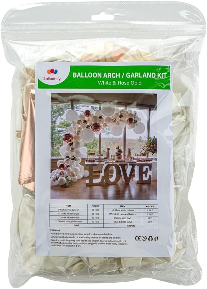Restaurantware-Balloonify Balloon Garland Set, 1 Party Decoration Kit - Image 2