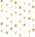 Patelai 130 ft Star Garland Banner Decor, Champagne Gold by Patelai