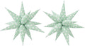 2Pcs Green Macaron Polka Dot Explosion Pointed Star Foil Balloons/Candy Color by baoonworlld