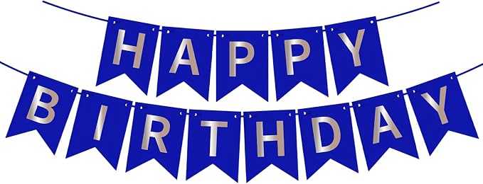 Happy Birthday Banner Birthday Party Supplies by GLASNES